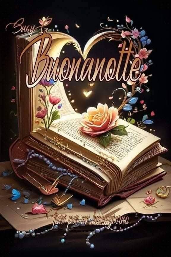 buonanotte e dolce riposo a domani